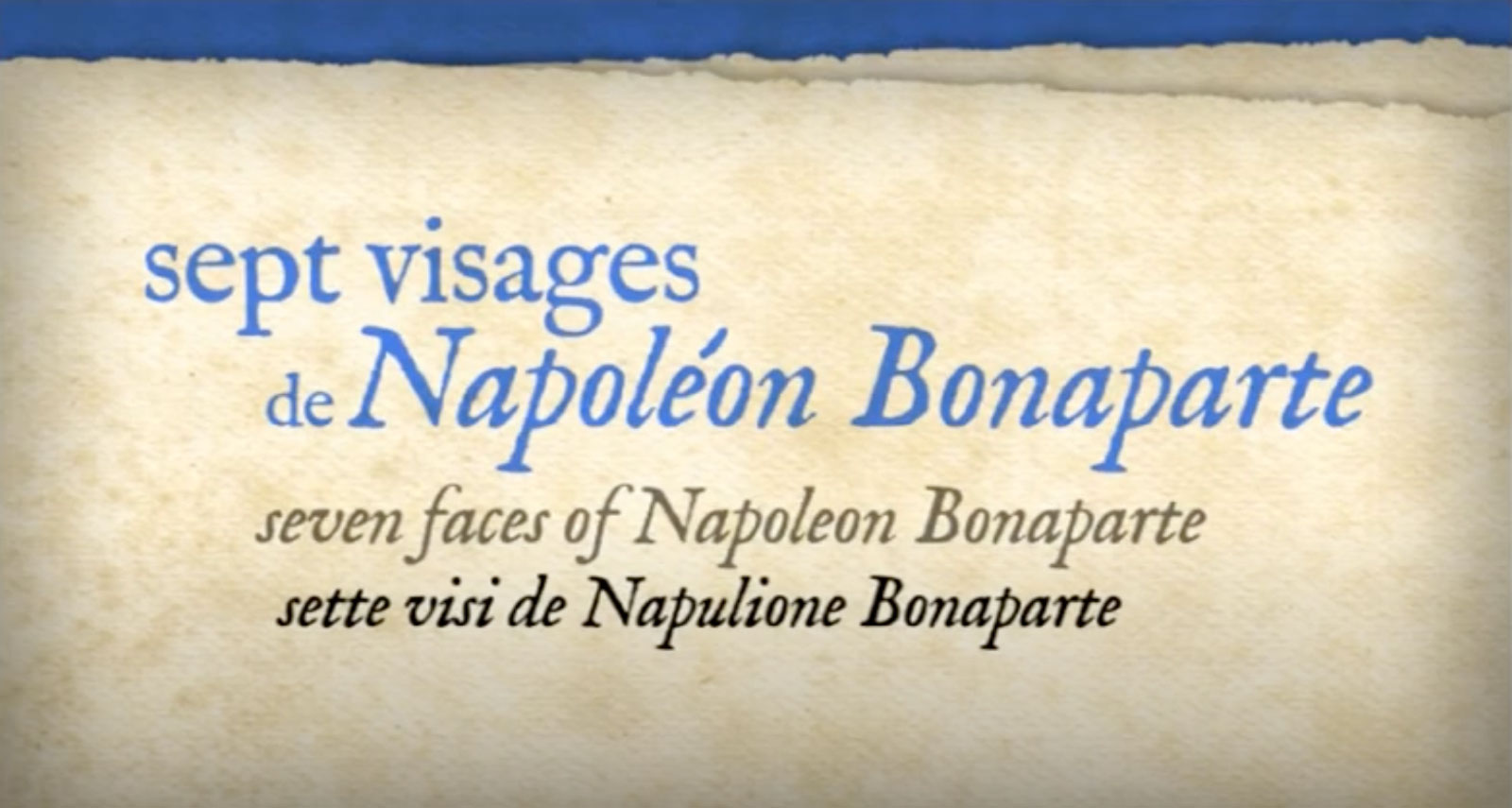 Sept visages de Napoléon Bonaparte